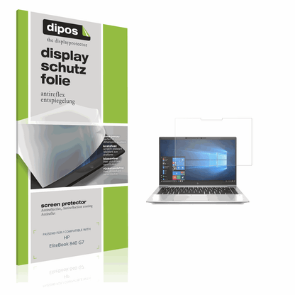 Matte Displayschutzfolie von dipos passend für HP EliteBook 840 G7, präziser Zuschnitt und blasenfrei montiert