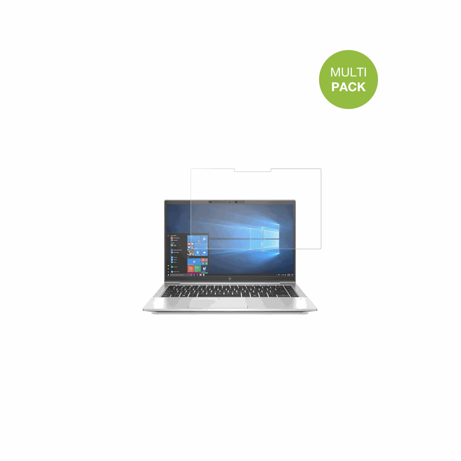 HPEliteBook 840 G7 mit aufgebrachter dipos Displayschutzfolie, die lästige Fingerabdrücke minimiert