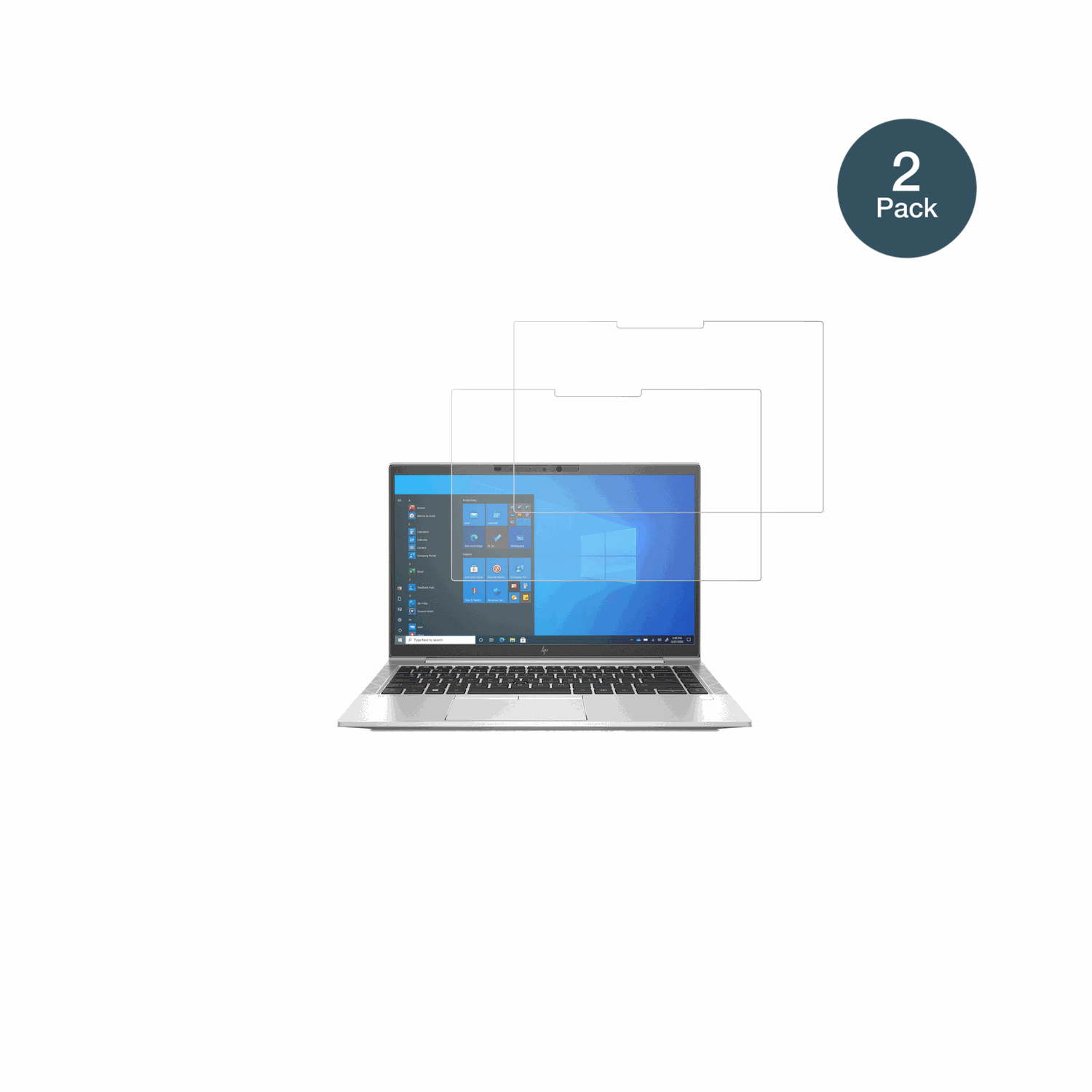 HPEliteBook 840 G8 14 Zoll mit aufgebrachter dipos Panzerfolie, die lästige Fingerabdrücke minimiert