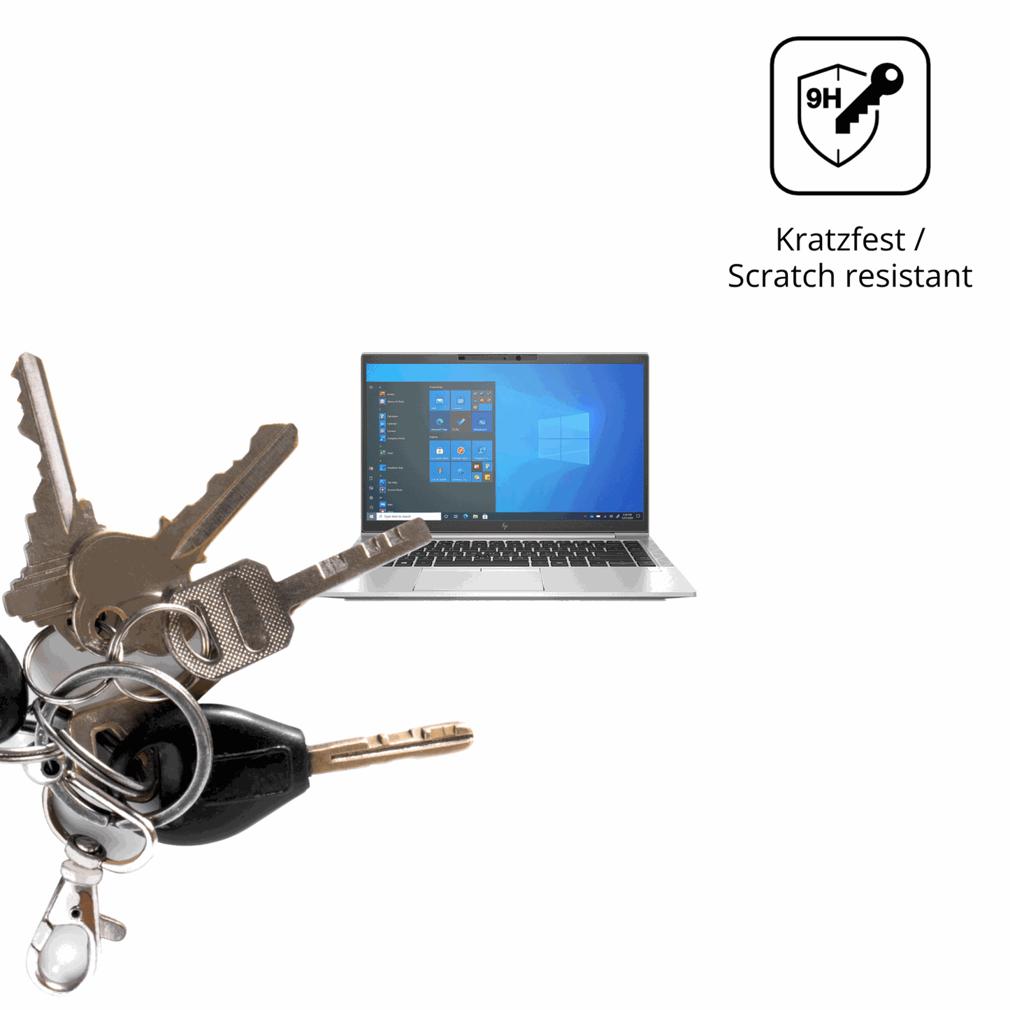 dipos Displayschutz für HP EliteBook 840 G8 14 Zoll, mattierte Oberfläche, robuste Festigkeit und perfekte Passform