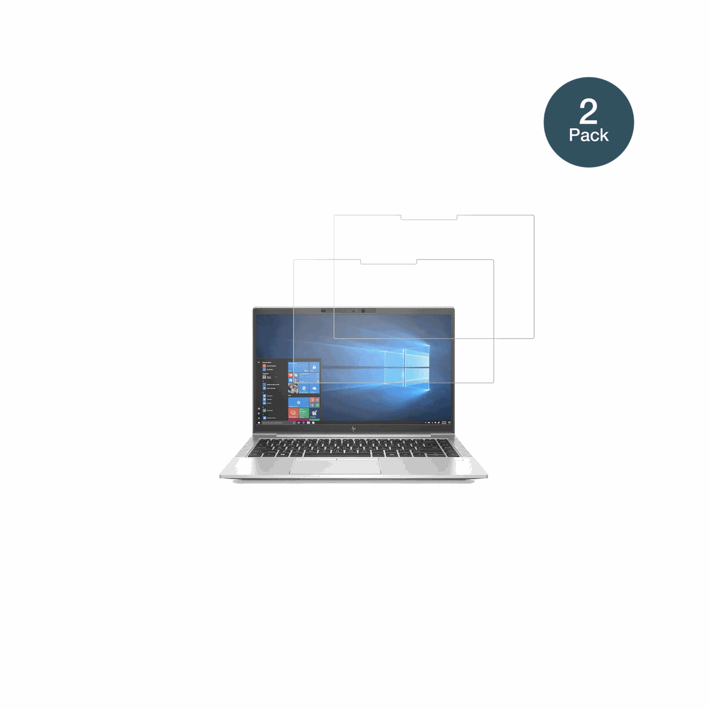HPEliteBook 845 G7 mit aufgebrachter dipos Panzerfolie, die lästige Fingerabdrücke minimiert