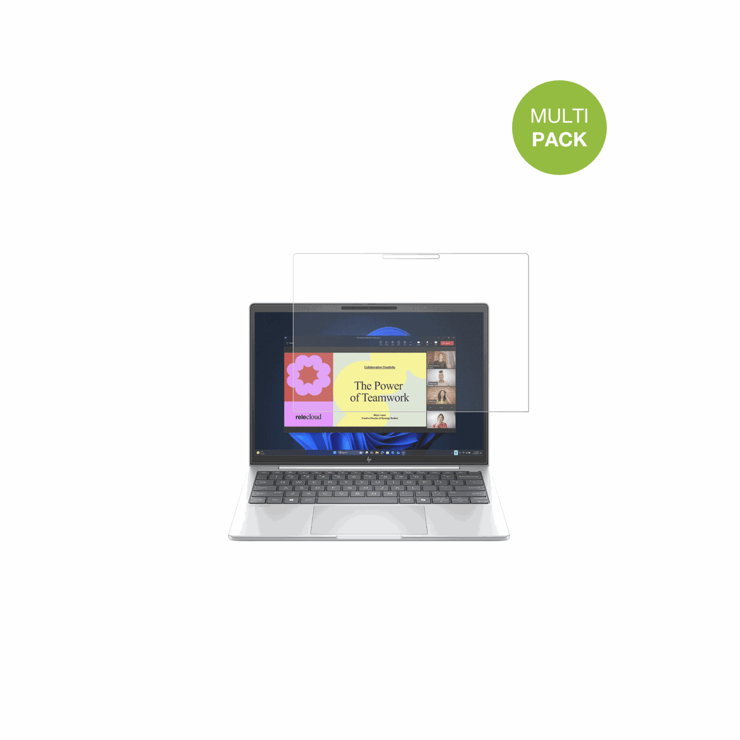 HPEliteBook 8 G1a 13 Zoll mit aufgebrachter dipos Displayschutzfolie, die lästige Fingerabdrücke minimiert