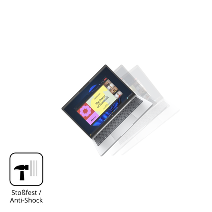 Schutz gegen Kratzer auf dem HP EliteBook 8 G1a 13 Zoll Glas durch Schlüssel, Stöße gegen die Tischkante oder Stürze