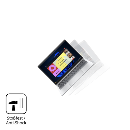 Schutz gegen Kratzer auf dem HP EliteBook 8 G1a 13 Zoll Glas durch Schlüssel, Stöße gegen die Tischkante oder Stürze