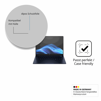 Schutzfolie mit optimaler Passform, zur Verwendung mit Hüllen geeignet