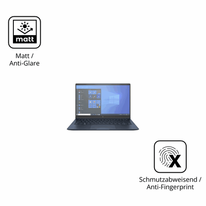 Dünne und entspiegelnde Folie passend zugeschnitten für HP Elite Dragonfly G2