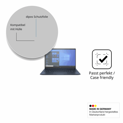 Schutzfolie mit optimaler Passform, zur Verwendung mit Hüllen geeignet