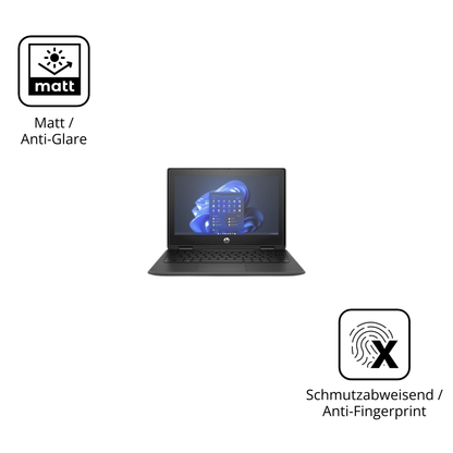 Dünne und entspiegelnde Folie passend zugeschnitten für hpfortis flip g1i 11 zoll