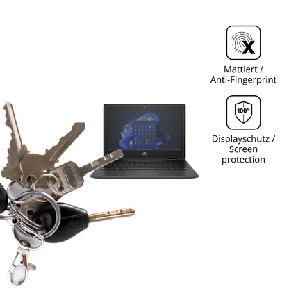 dipos Displayschutz für hpfortis flip g1i 11 zoll, mattierte Oberfläche, Blickschutzfilter und perfekter Passform