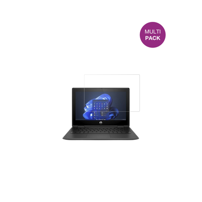 hpfortis flip g1i 11 zoll mit aufgebrachter dipos Displayschutzfolie, glasklare Darstellung ohne Einschränkungen