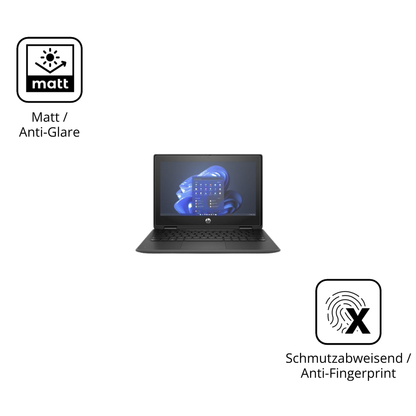 9H Hartbeschichtete, flexible Folie passend zugeschnitten für hpfortis flip g1i 11 zoll