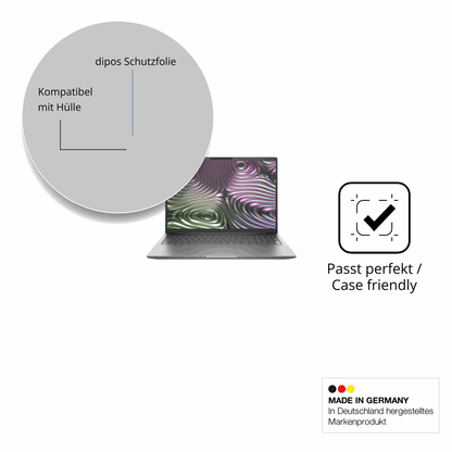 Schutzfolie mit optimaler Passform, zur Verwendung mit Hüllen geeignet
