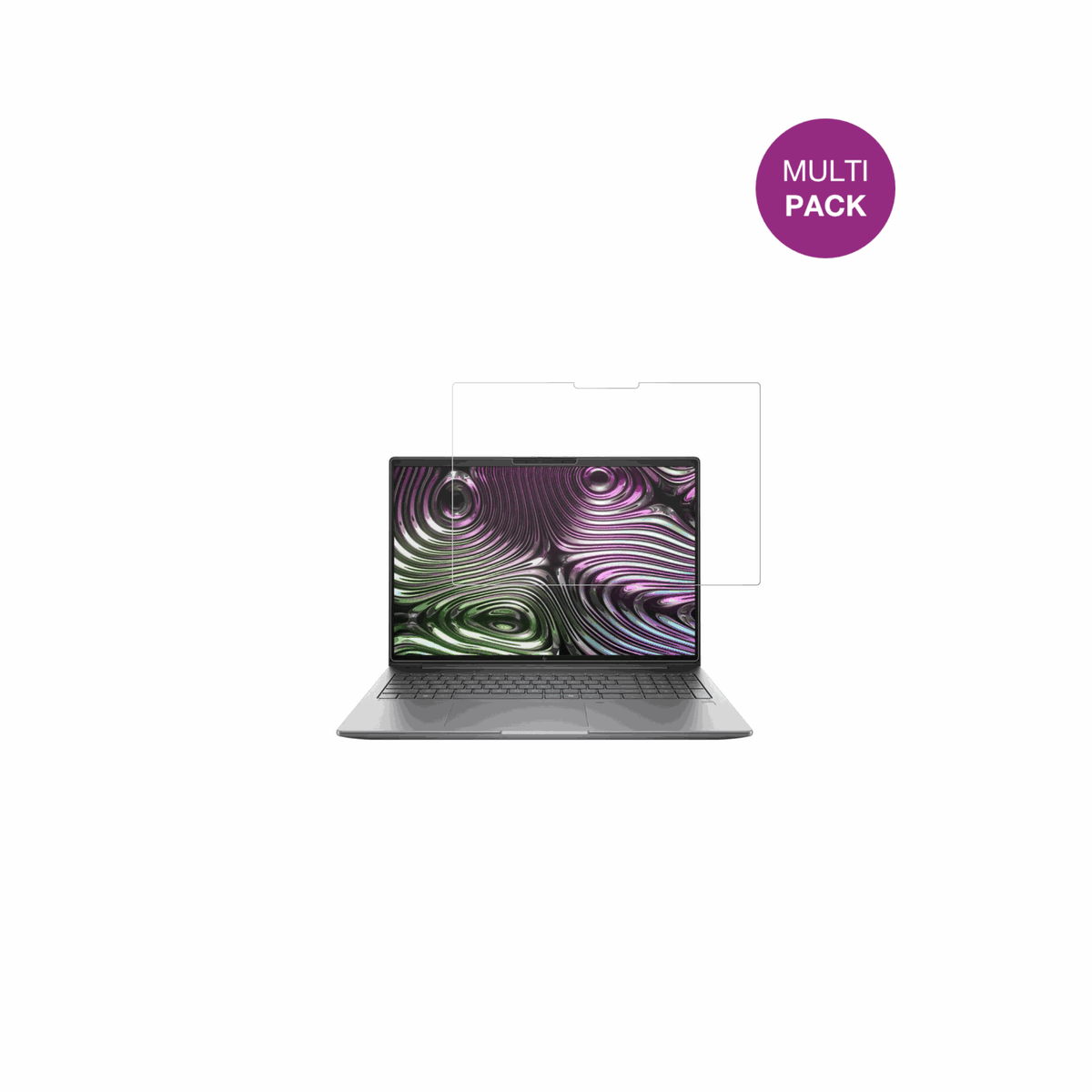 HPIntel Core Ultra 7 255H mit aufgebrachter dipos Displayschutzfolie, glasklare Darstellung ohne Einschränkungen