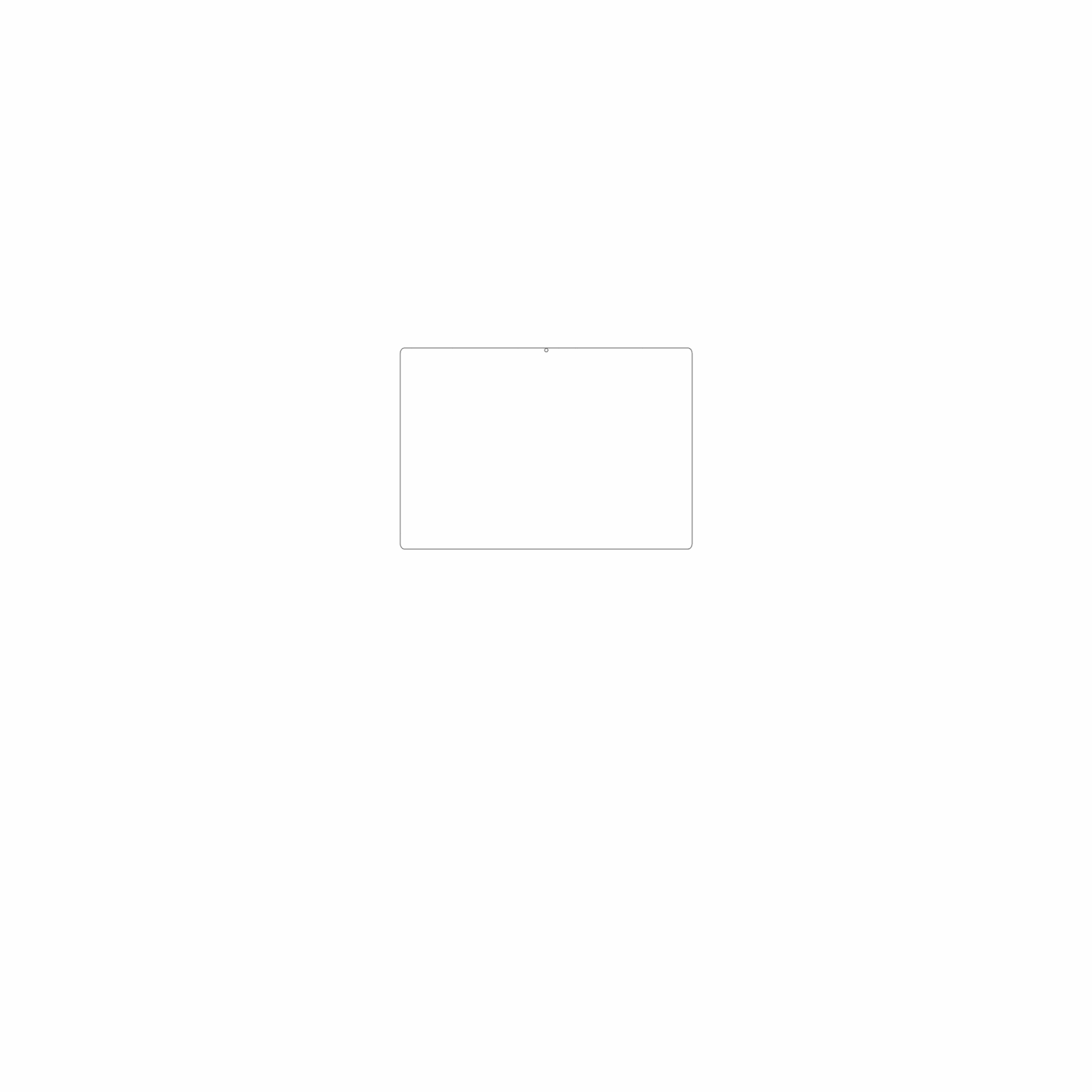 dipos Displayschutz für hpomen max 16 zoll, mattierte Oberfläche, geringe Dicke und perfekte Passform