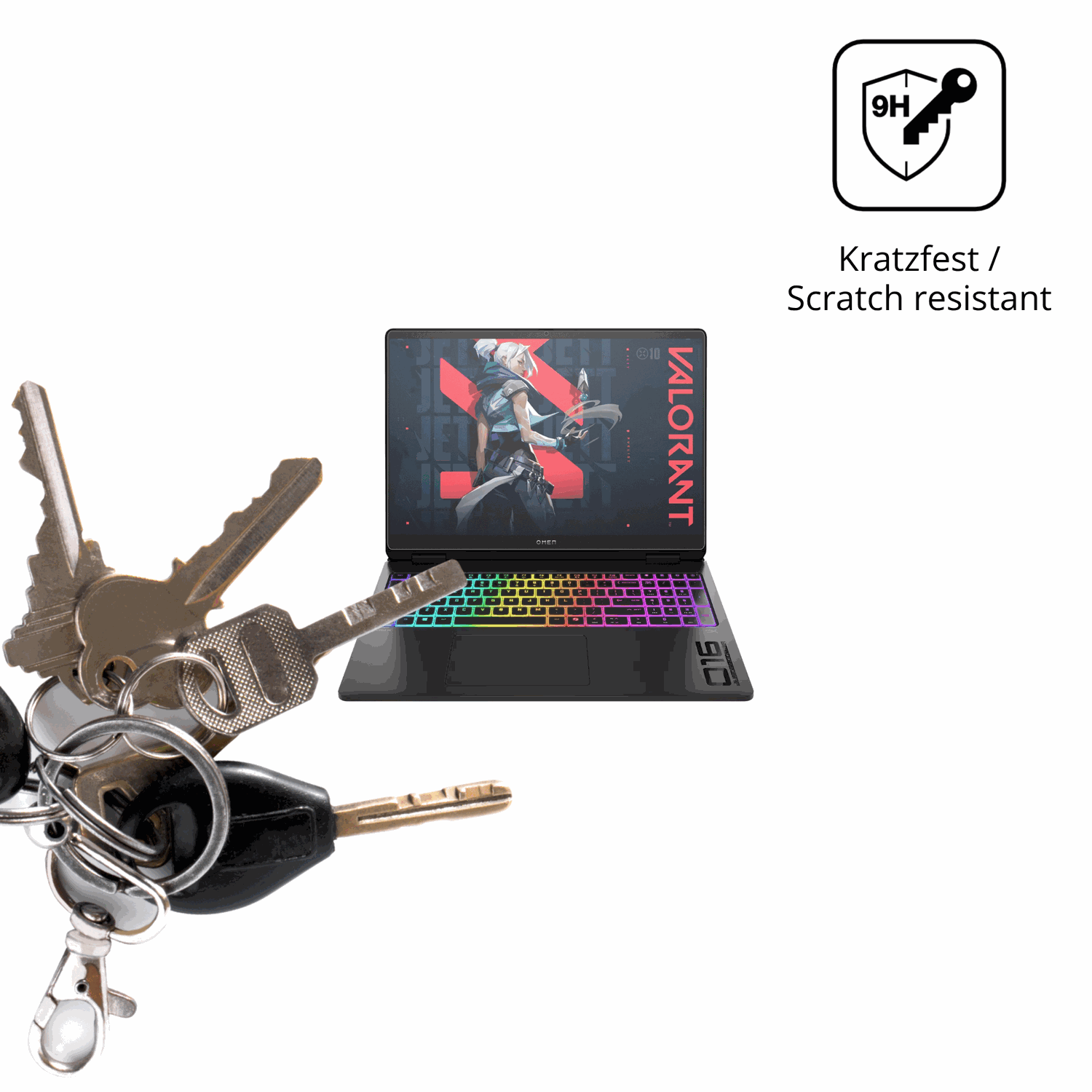 dipos Displayschutz für hpomen max 16 zoll, mattierte Oberfläche, robuste Festigkeit und perfekte Passform