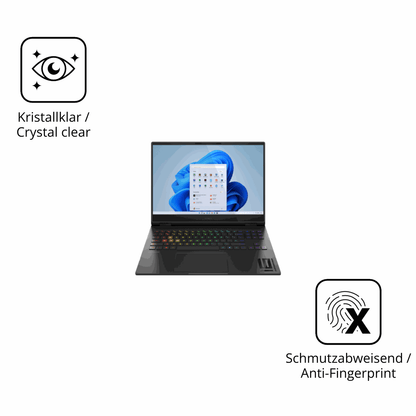 Flexible TPU-Folie passend zugeschnitten für hpomen transcend 16-u1000nl, vollständige Abdeckung