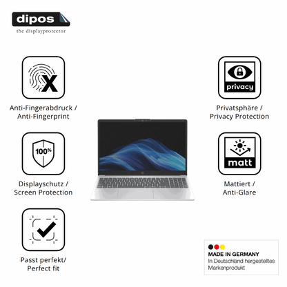 Privatsphäre-Schutz durch Sichtschutz-Folie passend zugeschnitten für HP OmniBook 3 15 Zoll