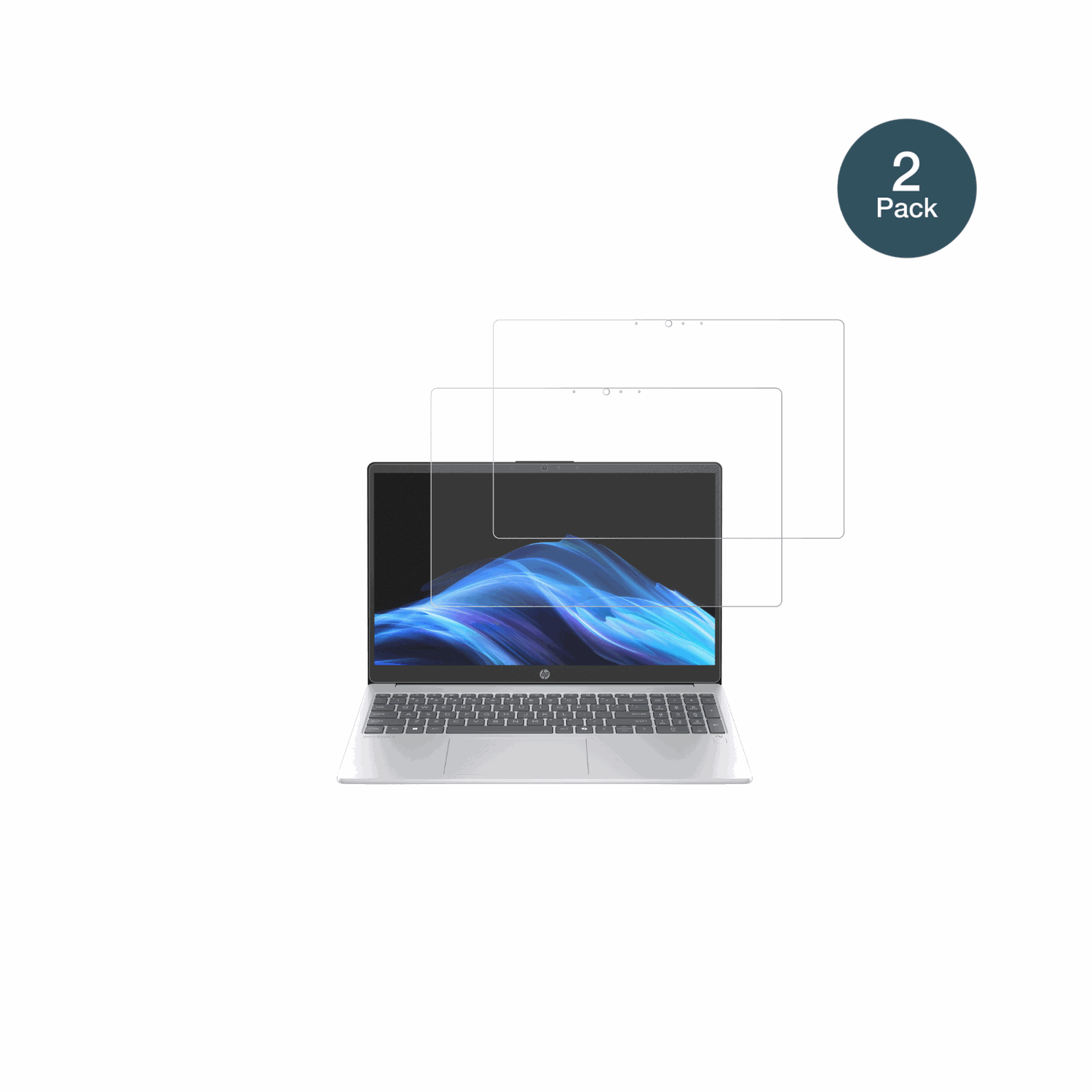 HPOmniBook 3 15 Zoll mit aufgebrachter dipos Panzerfolie, die lästige Fingerabdrücke minimiert