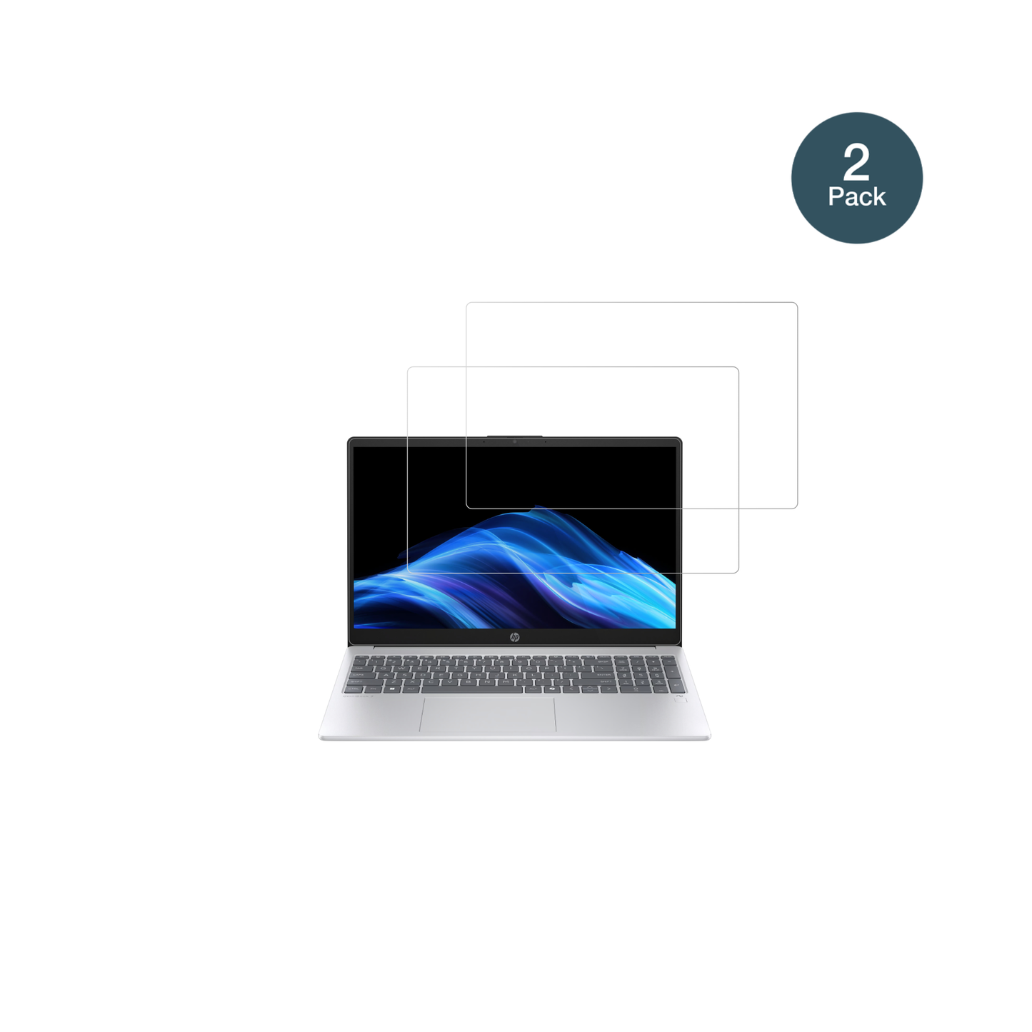 HPOmniBook 3 15 Zoll mit aufgebrachter dipos Flex Schutzfolie, glasklare Darstellung ohne Einschränkungen