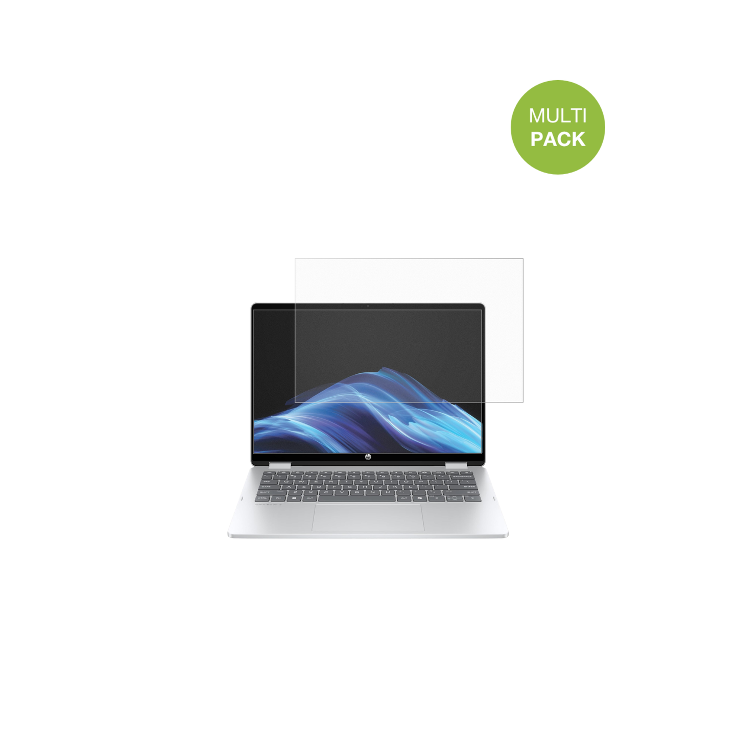 HPOmniBook 5 Flip 14-FP0254ng mit aufgebrachter dipos Displayschutzfolie, die lästige Fingerabdrücke minimiert
