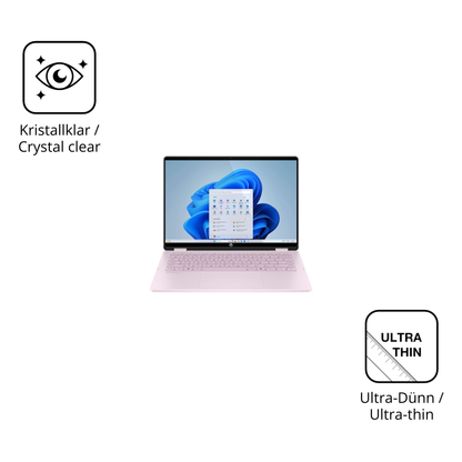 Dünne und klare Folie passend zugeschnitten für HP OmniBook 5 Flip 14 FP0765ng