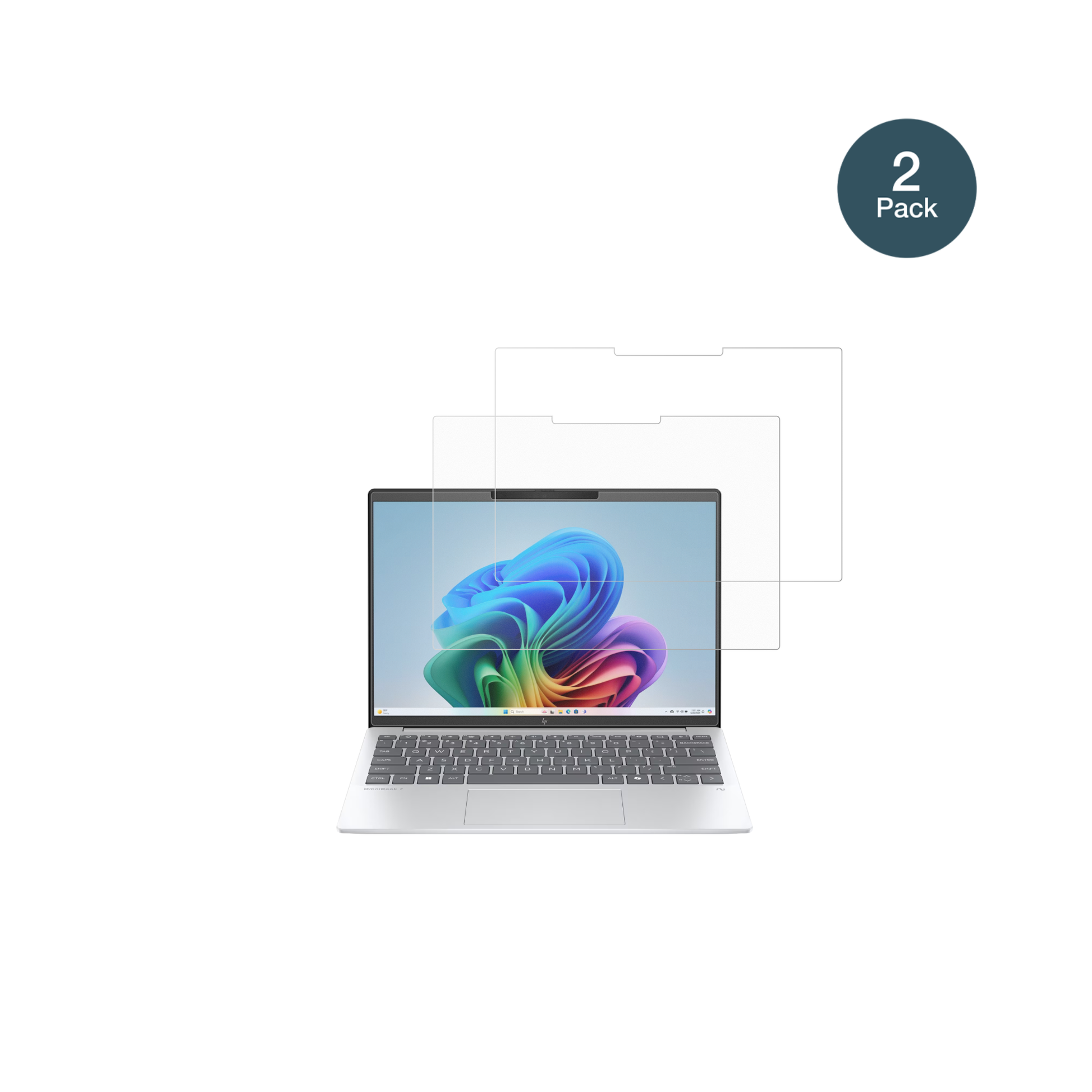 hpomnibook 7 aero 13 mit aufgebrachter dipos Panzerfolie, die lästige Fingerabdrücke minimiert