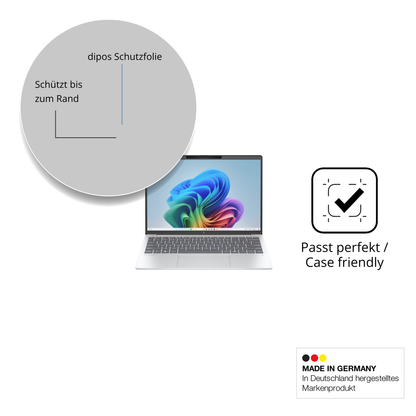 Schutzglasfolie mit optimaler Passform, zur Verwendung mit Hüllen geeignet