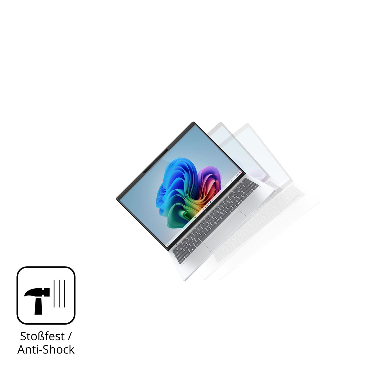 Schutz gegen Kratzer auf dem hpomnibook 7 aero 13 Glas durch Schlüssel, Stöße gegen die Tischkante oder Stürze