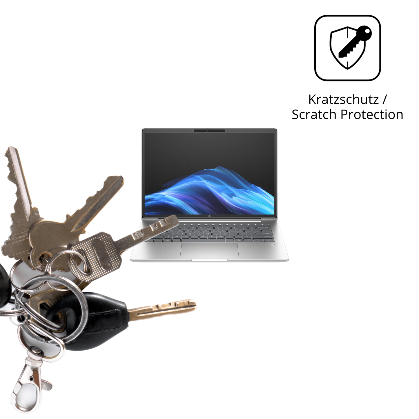 Schutz gegen Kratzer auf dem hpprobook 4 g1a 14 zoll Glas durch Schlüssel oder Ähnliches