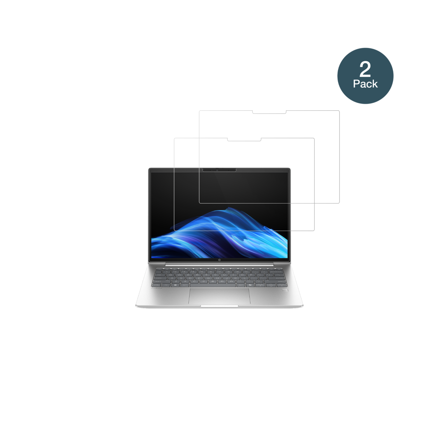 hpprobook 4 g1a 14 zoll mit aufgebrachter dipos Flex Schutzfolie, glasklare Darstellung ohne Einschränkungen