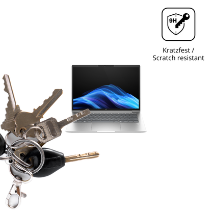 dipos Displayschutz für hpprobook 4 g1a 14 zoll, transparente Oberfläche, perfekte Passform auch für die Rundungen