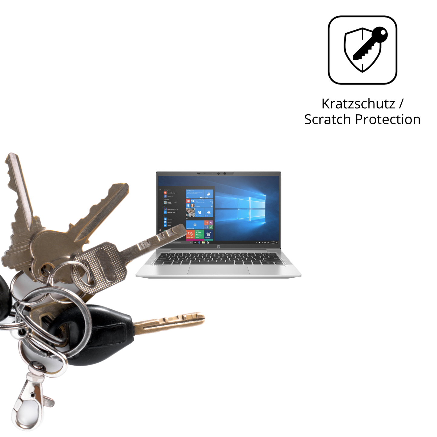 2x Schutzfolie matt für HP ProBook 635 Aero G8 Display-Schutzfolie