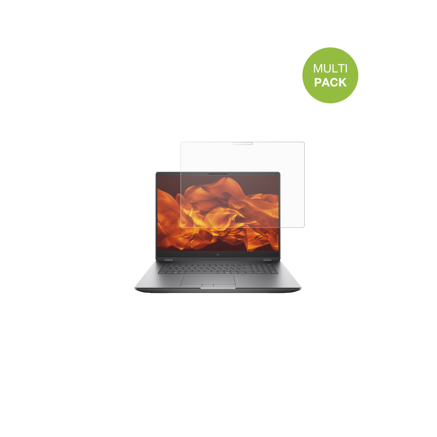 HPZBook Fury G1i 16 Zoll mit aufgebrachter dipos Displayschutzfolie, die lästige Fingerabdrücke minimiert