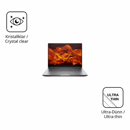 Dünne und klare Folie passend zugeschnitten für HP ZBook Fury G1i 16 Zoll