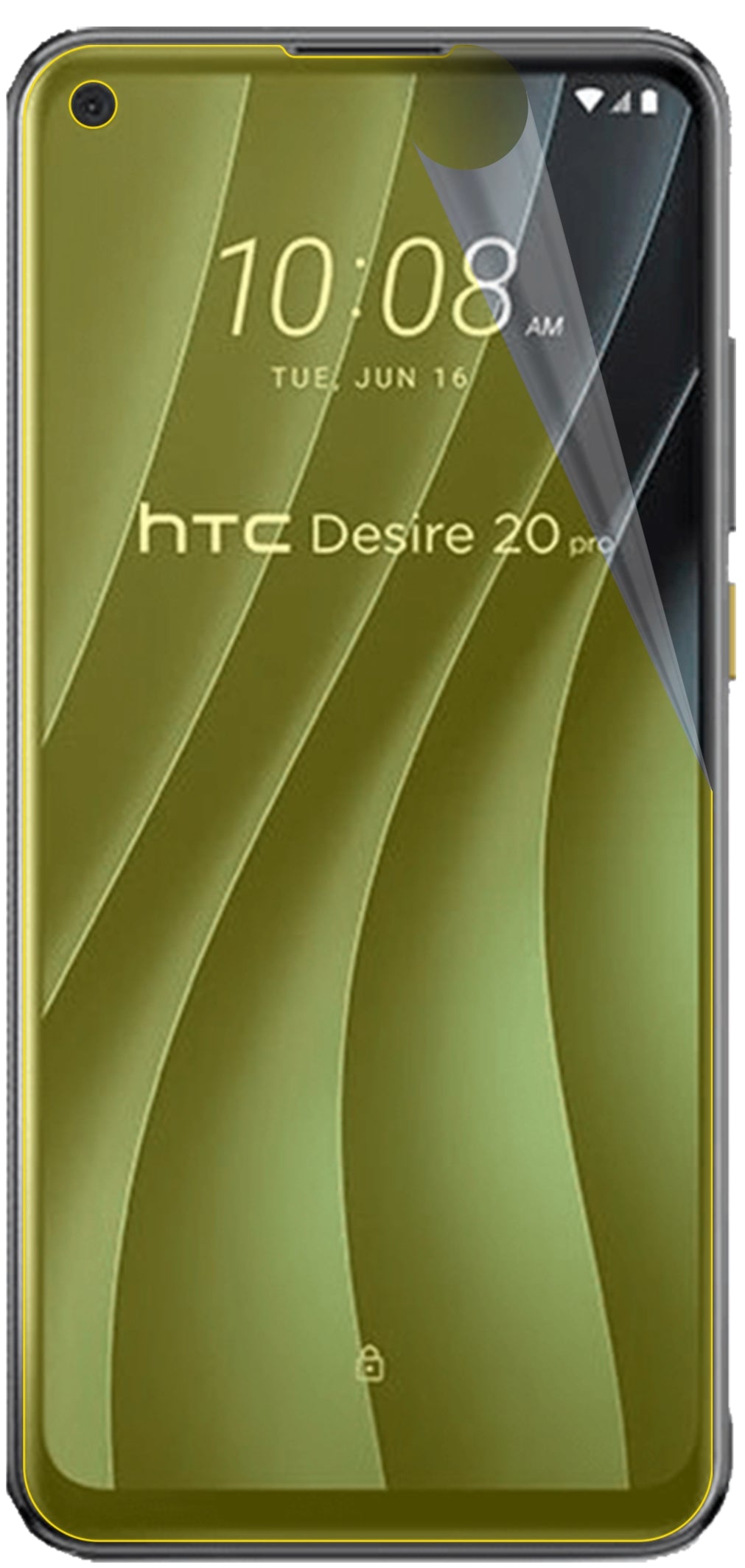 dipos Displayschutz für HTC Desire 20 Pro, transparente Oberfläche, geringe Dicke und perfekte Passform