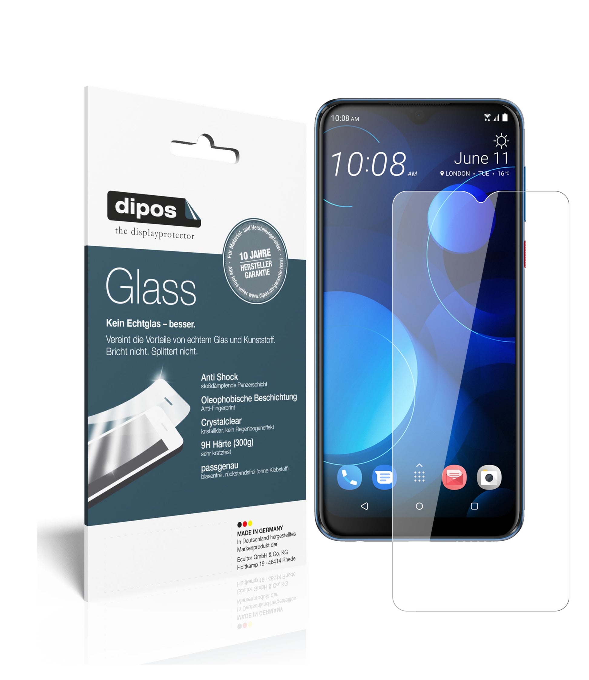 Perfekte Passform und ultimative Qualität: Unser 9H Panzerglas bietet Schutz für HTC-Desire 19 Plus