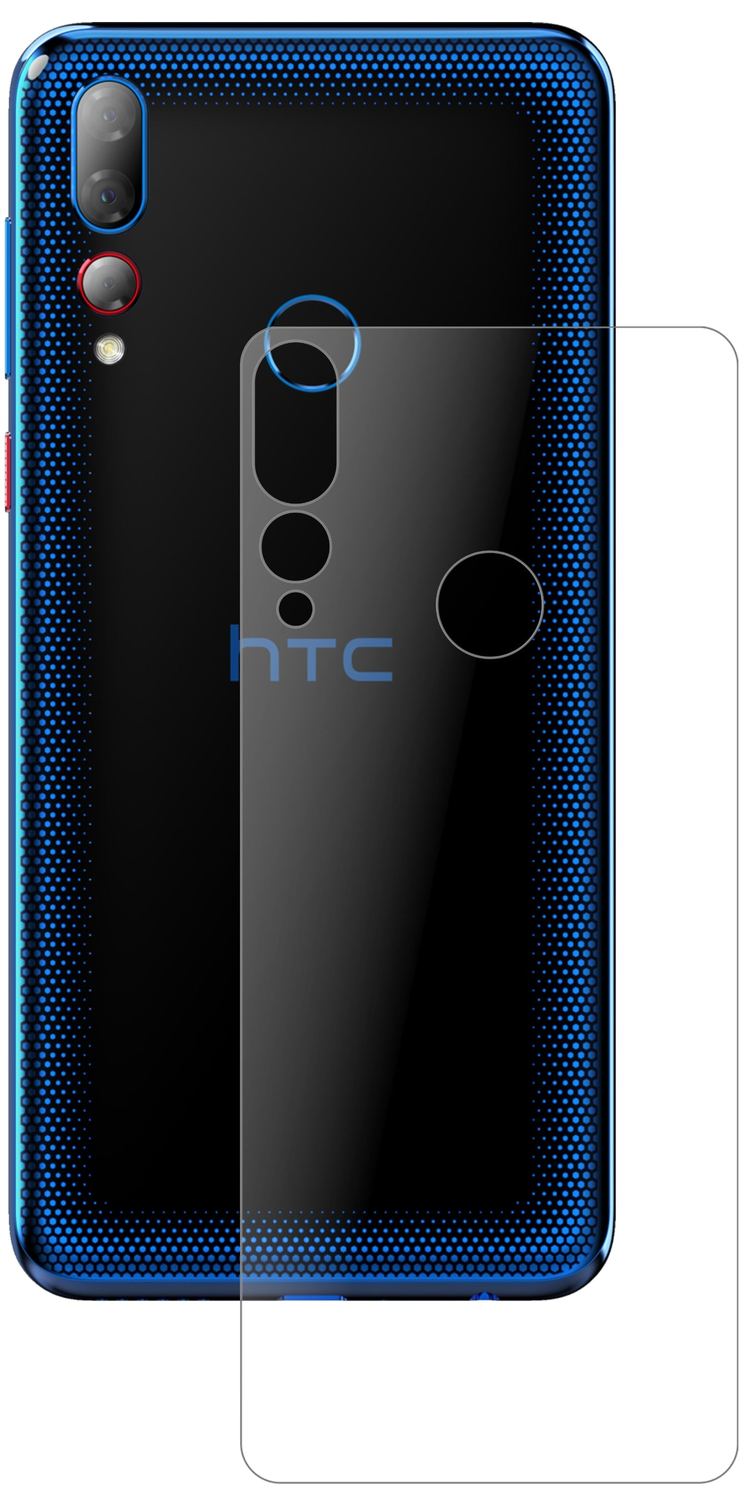 1x 9H Schutzfolie matt für HTC Desire 19 Plus Rückseite Panzerfolie