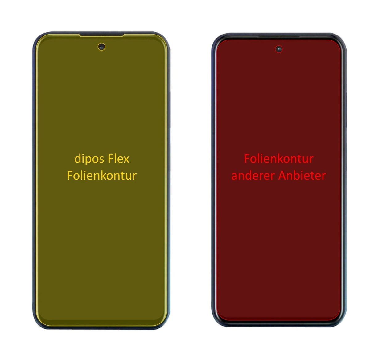 3x 3D Full Cover Schutzfolie für HTC Desire 21 Pro 5G