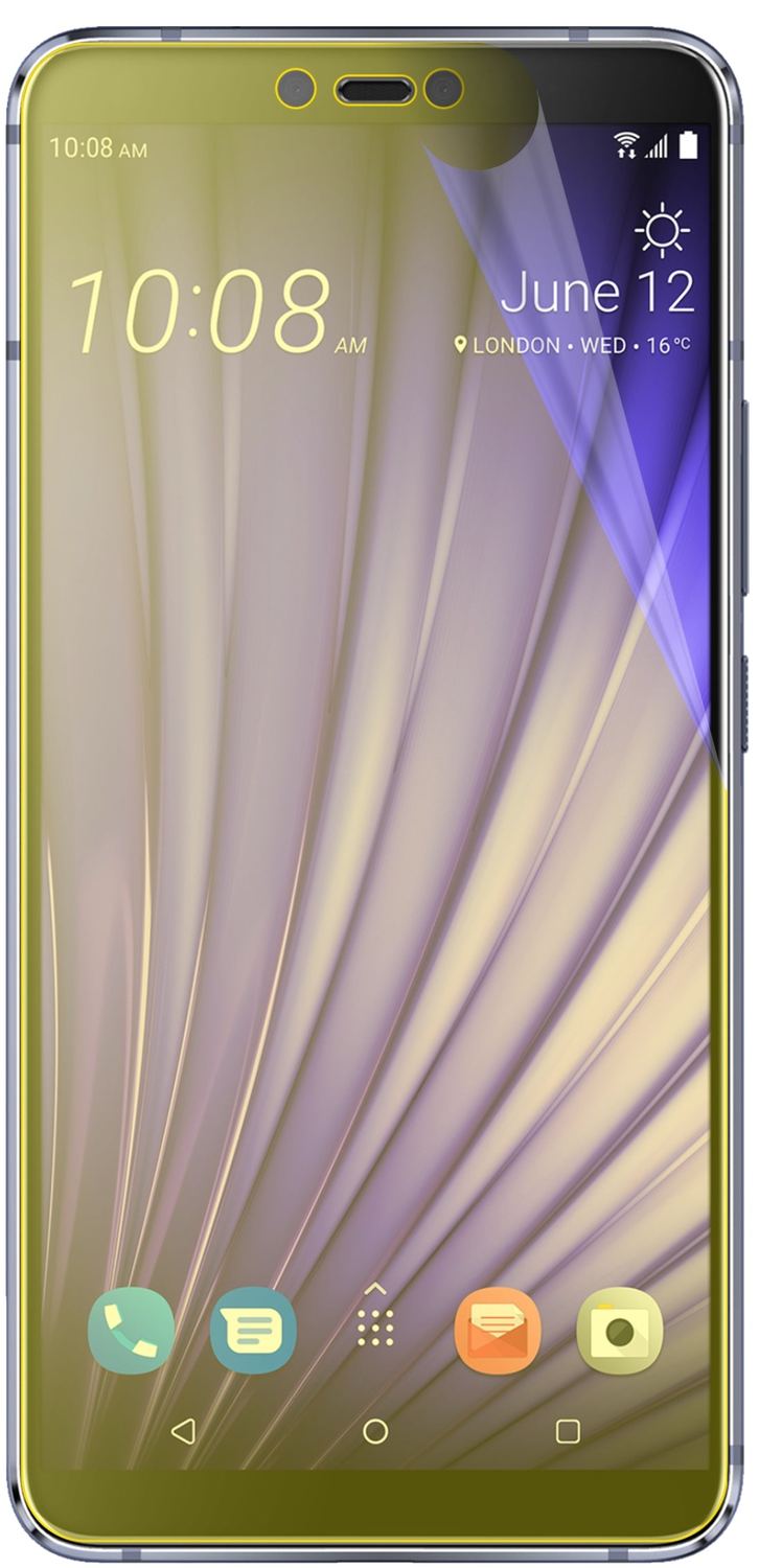 2x 3D Full Cover Schutzfolie für HTC U19e