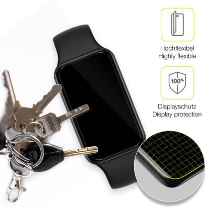 dipos Displayschutz für Huami Amazfit Band 7, transparente Oberfläche, geringe Dicke und perfekte Passform