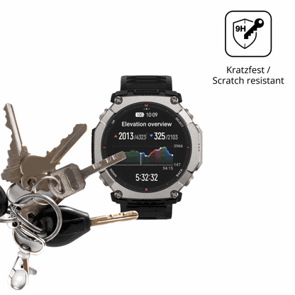 dipos Displayschutz für Huami Amazfit T-Rex Ultra 2, mattierte Oberfläche, robuste Festigkeit und perfekte Passform