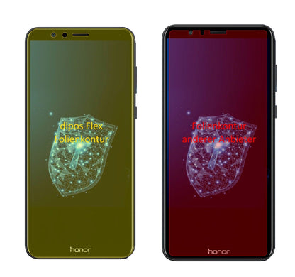 dipos Displayschutz für Huawei Honor 7X, transparente Oberfläche, geringe Dicke und perfekte Passform