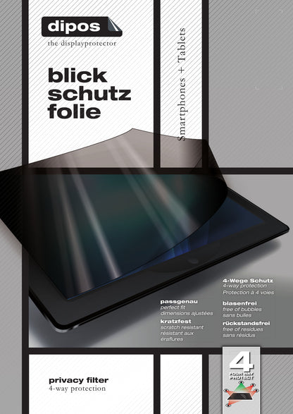 dipos Displayschutz für Huawei Honor V8 Max, mattierte Oberfläche, Blickschutzfilter und perfekter Passform