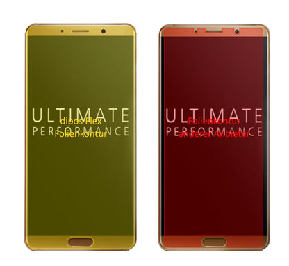 dipos Displayschutz für Huawei Mate 10, transparente Oberfläche, geringe Dicke und perfekte Passform