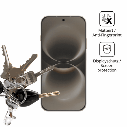 dipos Displayschutz für Huawei Nova 15 Max, mattierte Oberfläche, Blickschutzfilter und perfekter Passform