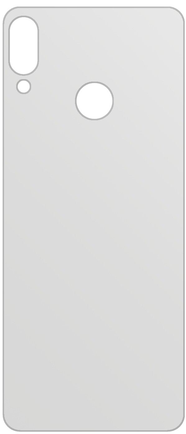 dipos Displayschutz für Huawei P Smart (2019) Rückseite, mattierte Oberfläche, geringe Dicke und perfekte Passform