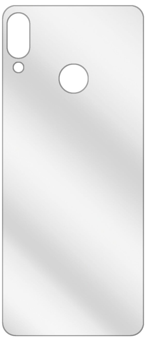 dipos Displayschutz für Huawei P Smart (2019) Rückseite, transparente Oberfläche, geringe Dicke und perfekte Passform