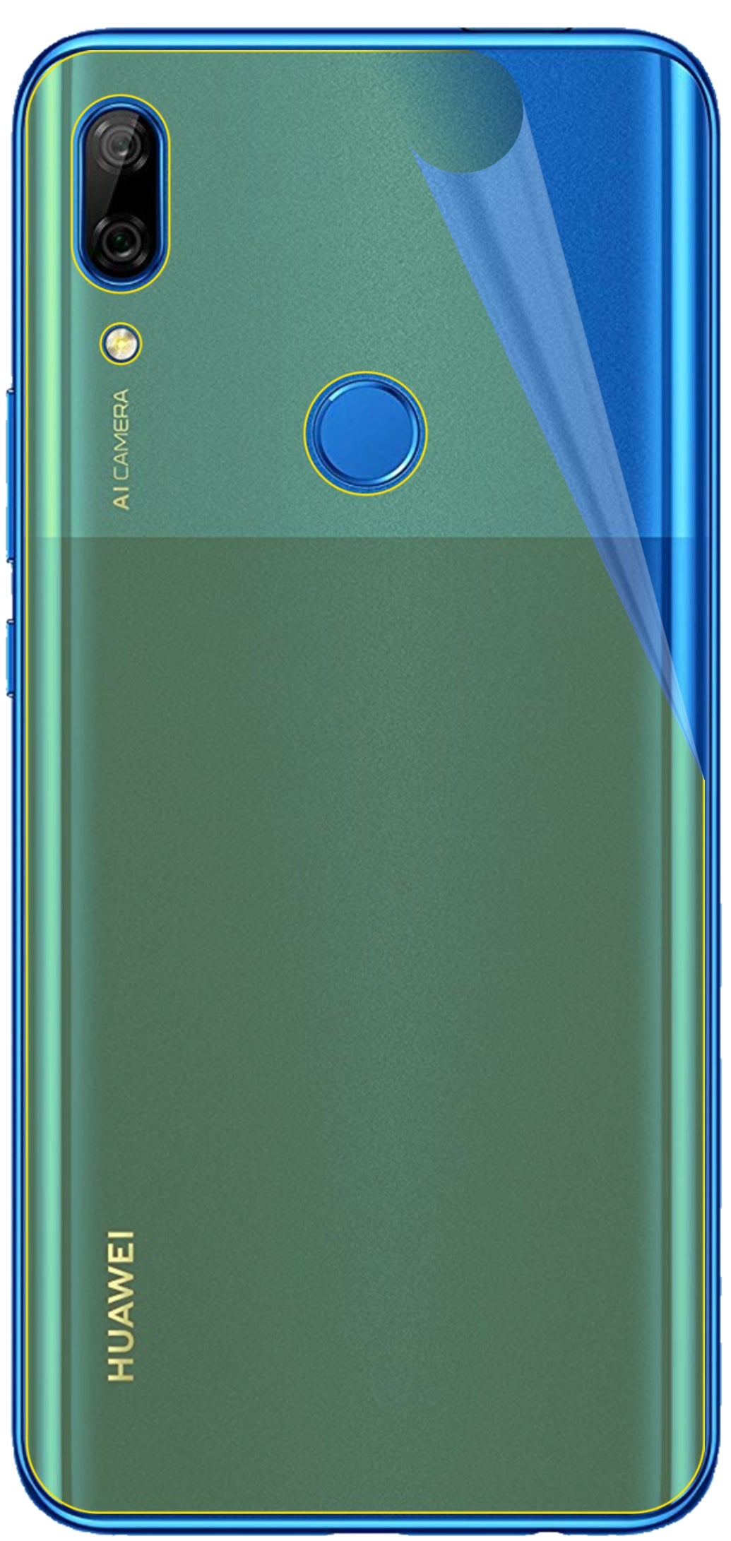 dipos Displayschutz für Huawei P Smart Pro (2020) Rückseite, transparente Oberfläche, geringe Dicke und perfekte Passform