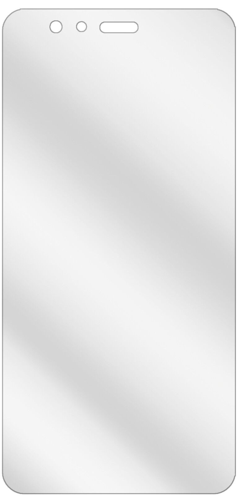 dipos Displayschutz für Huawei P10 Lite, transparente Oberfläche, geringe Dicke und perfekte Passform