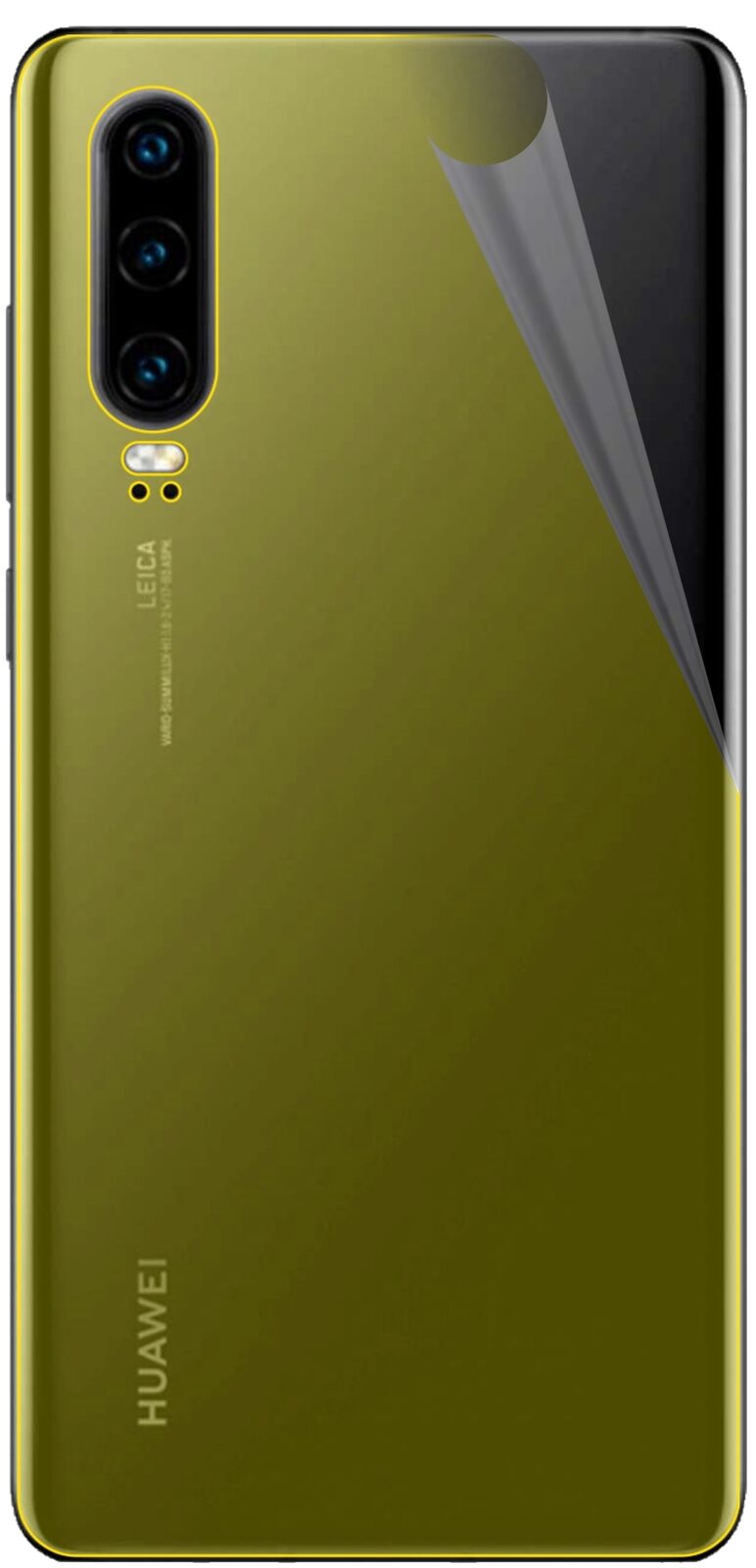 dipos Displayschutz für Huawei P30 Rückseite, transparente Oberfläche, geringe Dicke und perfekte Passform